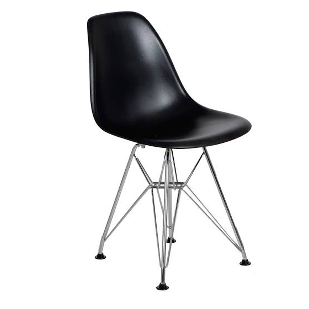 Silla Berlin Pata de Metal Negro.