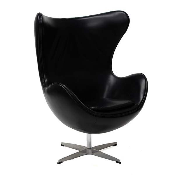 Sillón EGG Piel Negro